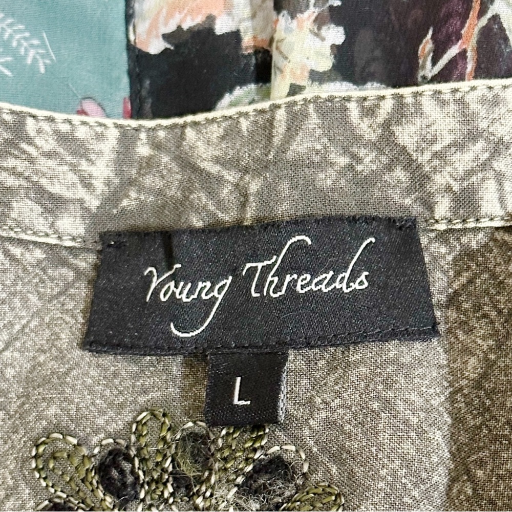 Young Threads Patchwork Embroidered Semi Sheer Bo… - image 7